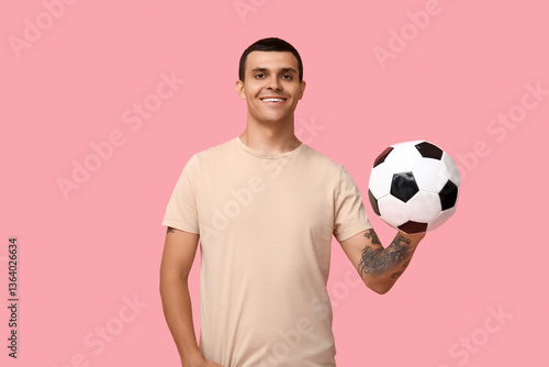 Handsome young man with soc...