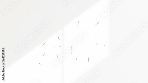 Abstract White Background with Sparse Faint Lines Creating a Minimalist Aesthetic Atmosphere Suitable for Various Creative Designs