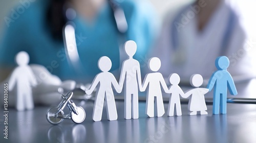 Healthcare professionals support family well-being and pediatrics care