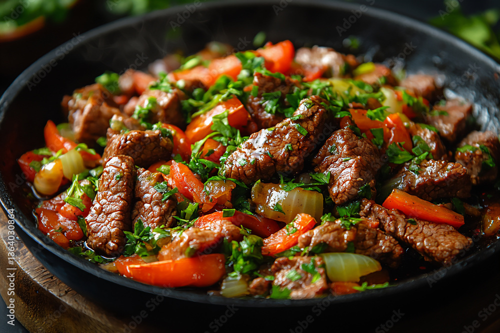 Award winning Photography of Beef and Tomato Stir-fry. Award winning Photography of Beef and Tomato Stir-fry.