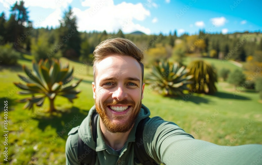 smiling selfie tourist with a beautiful view background, close up portrait selfie man
smiling selfie tourist with a beautiful view background, close up portrait selfie man