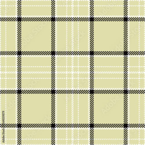 Modern Seamless Tartan in Rich White tones Textile Design Variant 1849