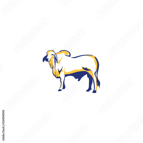 brahman logo cattle for your cattle farm