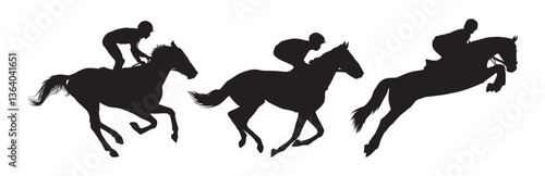  silhouette horse race