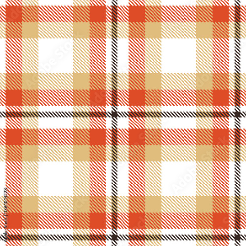 Modern Seamless Tartan in Deep White tones Textile Design Variant 2325