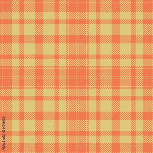 Modern Smoky Melon Seamless Tartan Textile Design Variant 2363