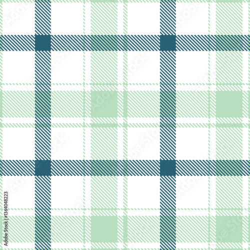 Modern Neon White Seamless Tartan Textile Design Variant 2386