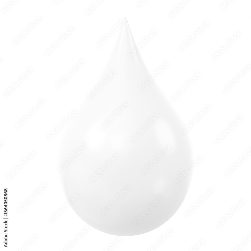Milk drop, dairy png icon sticker, 3D rendering, transparent background Milk drop, dairy png icon sticker, 3D rendering, transparent background