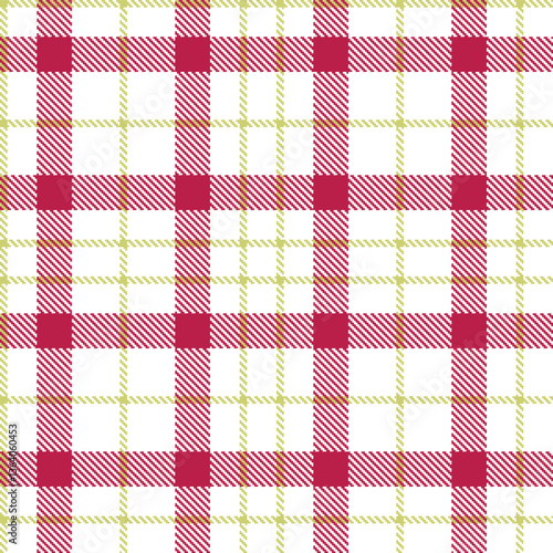 Modern Soft White Seamless Tartan Textile Design Variant 2557