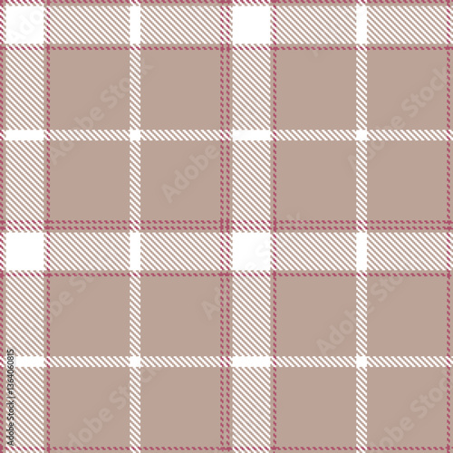 Modern Cool Pinkish Grey Seamless Tartan Textile Design Variant 2565