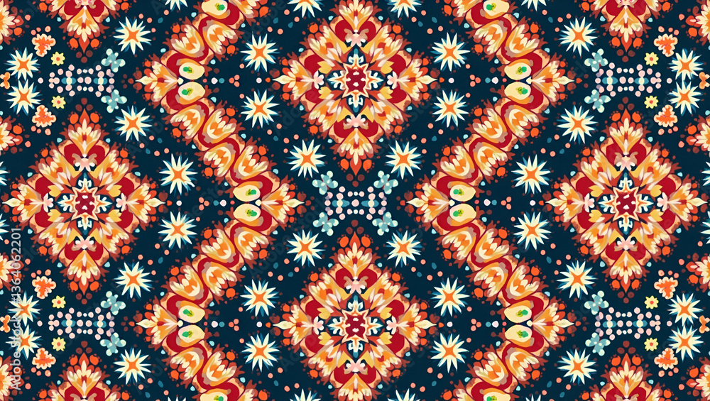 Refined Ornamental Geometry: Unifying Boho Style with Tribal Art in Vector Tile Design Refined Ornamental Geometry: Unifying Boho Style with Tribal Art in Vector Tile Design