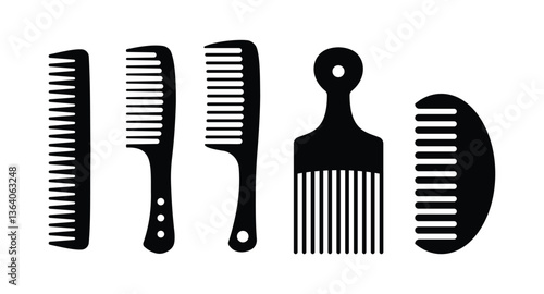 comb black vector