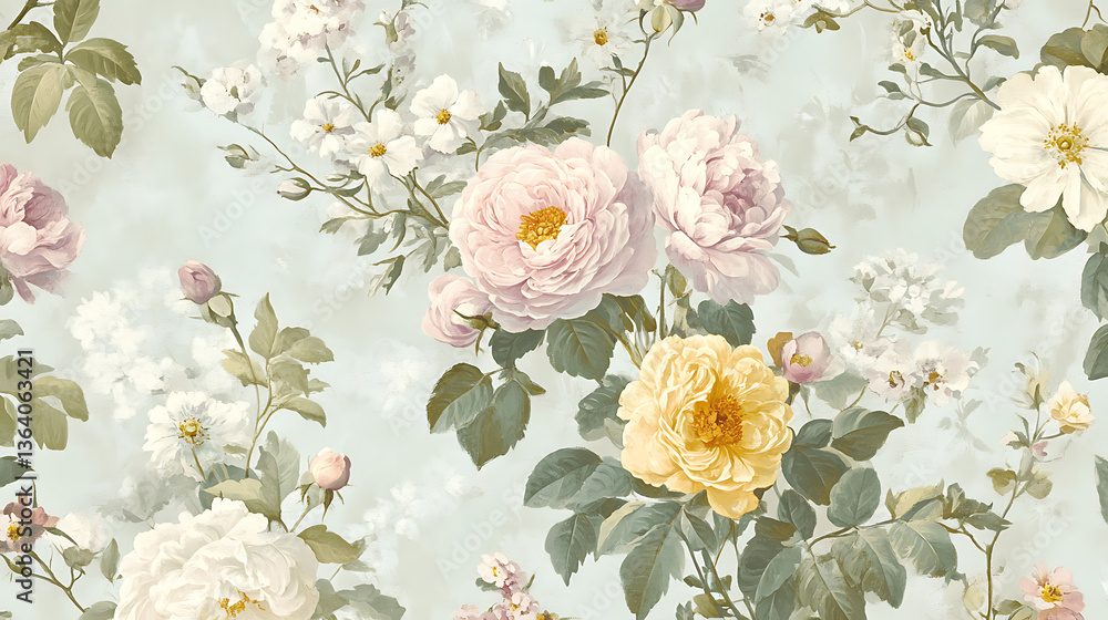 Fototapeta premium Mysterious Petals and Vines