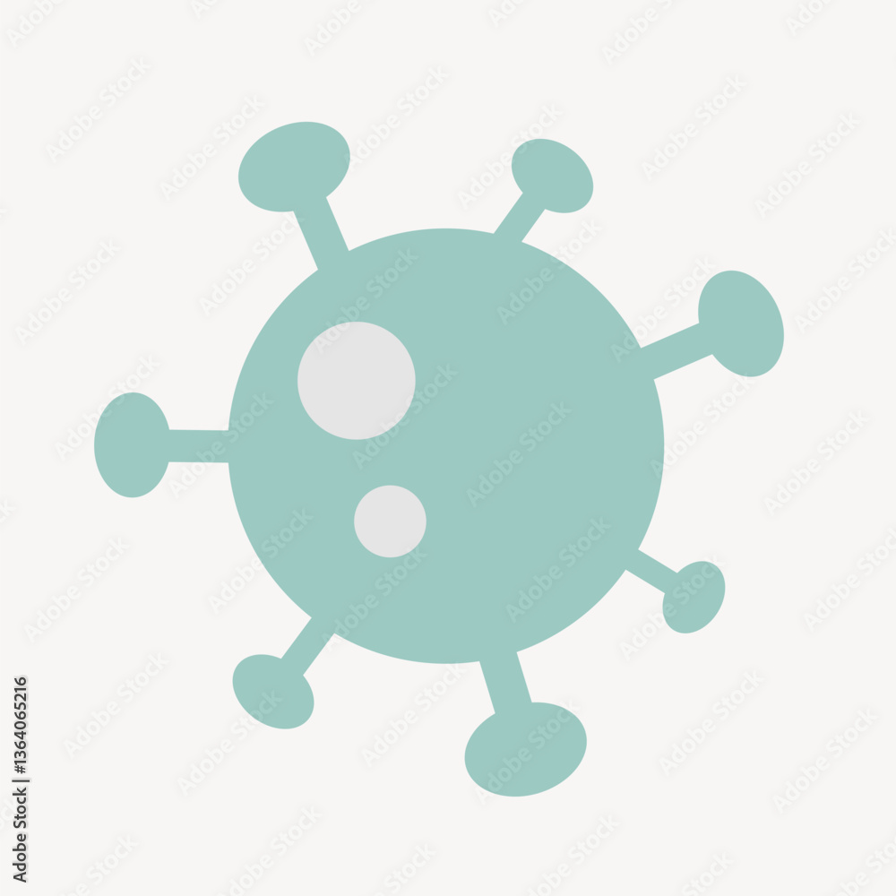Covid-19 ultrastructure collage element vector Covid-19 ultrastructure collage element vector