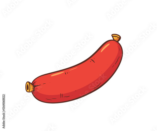 Obraz na płótnie sausage illustration w salonie