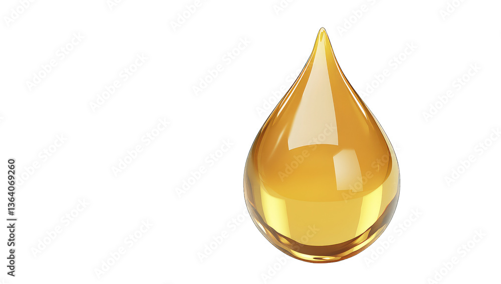 a stylized droplet of golden liquid resembling oil or a similar a stylized droplet of golden liquid resembling oil or a similar