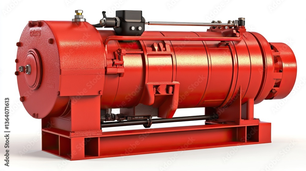 Industrial red machine Industrial red machine