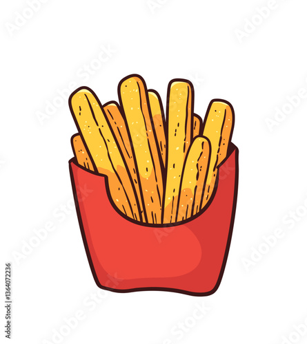 french fries illustration