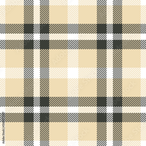 Modern Soft White Seamless Tartan Textile Design Variant 2707
