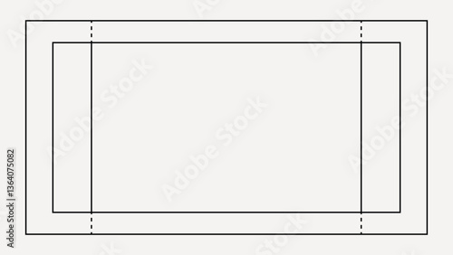 Minimal line, white, design element vector