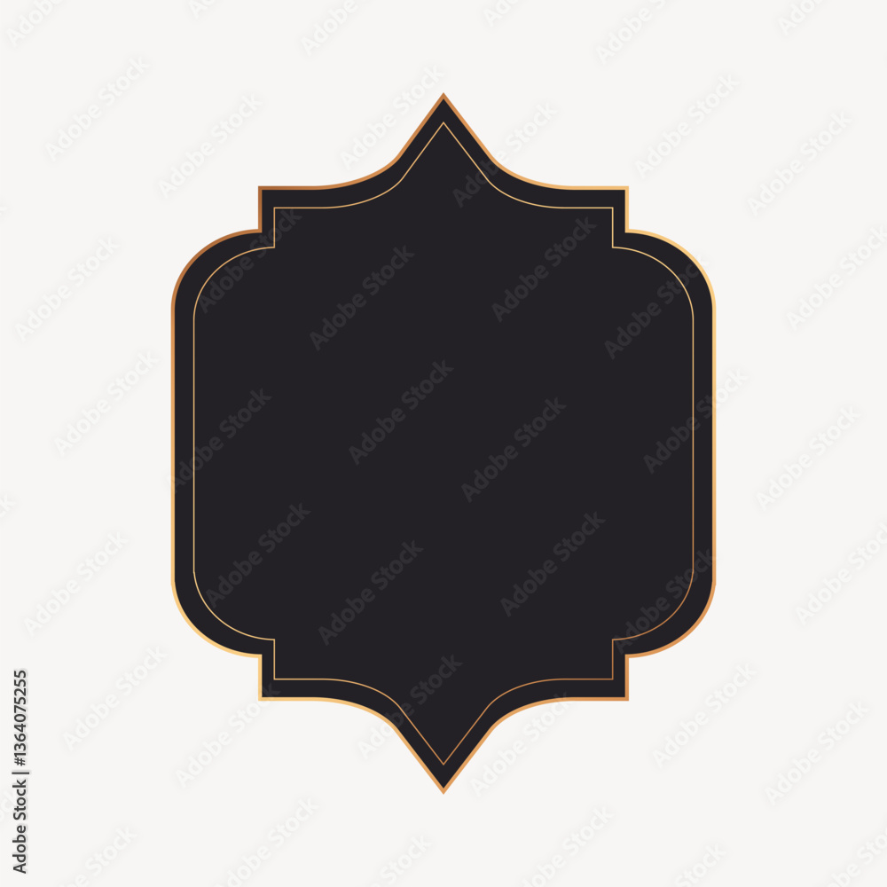 Mosque shape frame, Diwali festival design vector Mosque shape frame, Diwali festival design vector