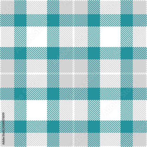Modern Seamless Tartan in Metallic White tones Textile Design Variant 2777