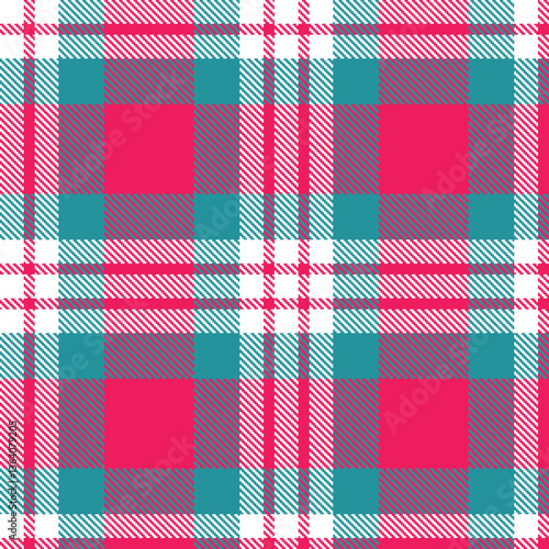 Modern Cool White Seamless Tartan Textile Design Variant 2780