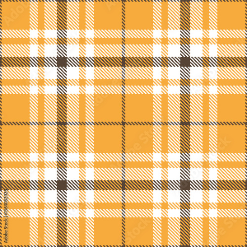 Modern Seamless Tartan in Metallic Butterscotch tones Textile Design
