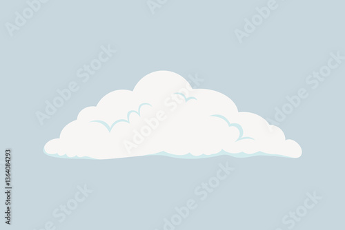 Cute cloud, aesthetic illustration vector