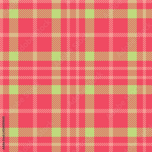 Modern Seamless Tartan in Dusty Watermelon tones Textile Design Variant 2832