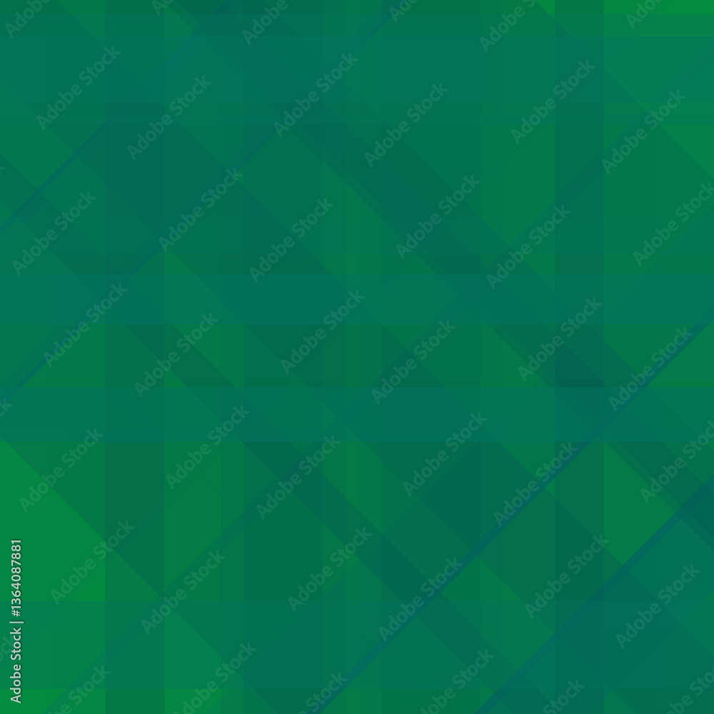 Obraz premium Abstract green geometric background with intersecting lines and shapes, modern graphic design