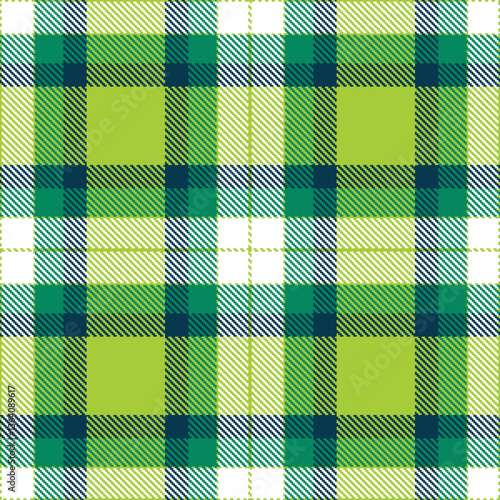 Modern Warm Snot Green Seamless Tartan Textile Design Variant 2880
