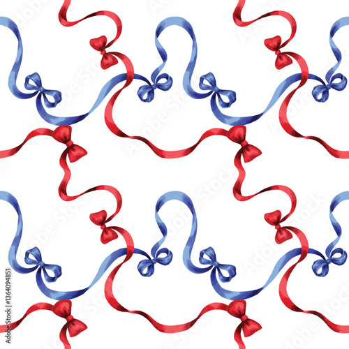 Seamless pattern of trellis bow.