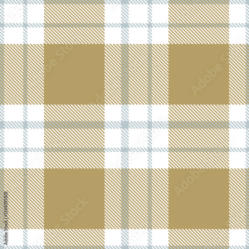 Modern Seamless Tartan in Deep White tones Textile Design Variant 2934