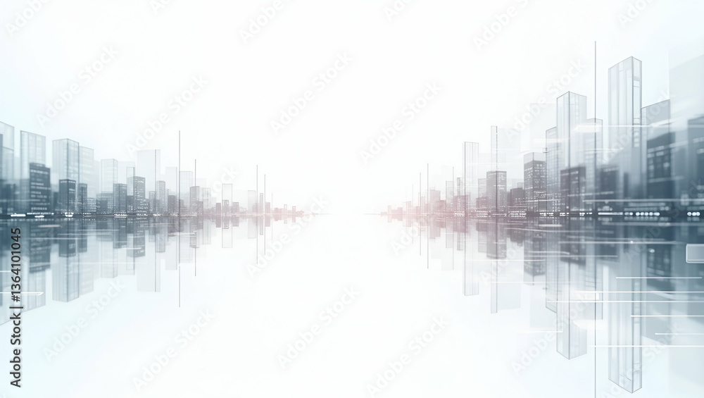 Fototapeta premium Abstract Cyber Compositions: Digital Pulse Elements & AI-Driven Grids