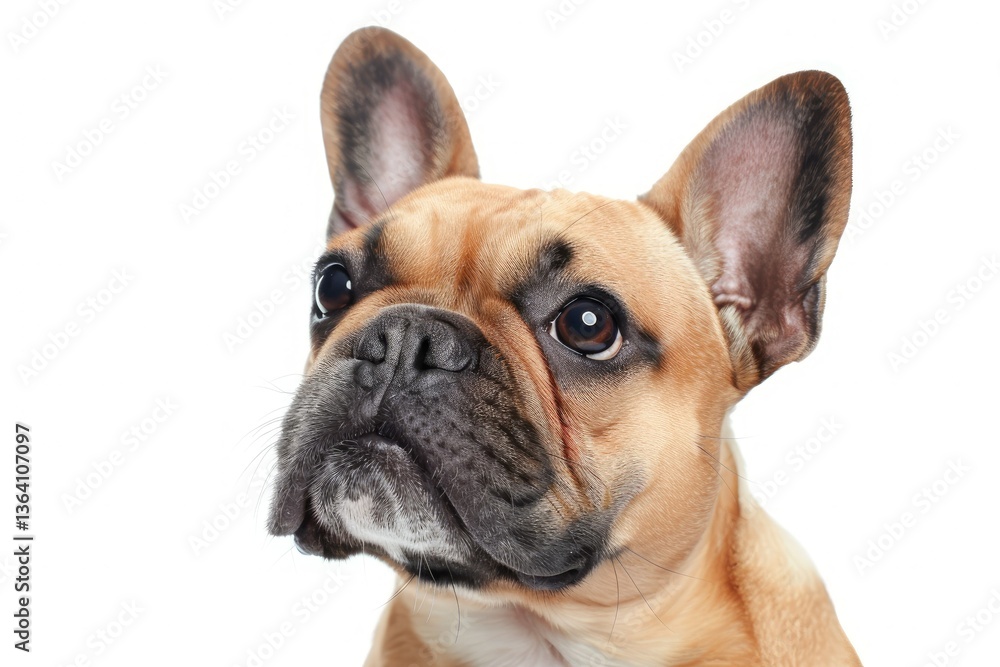 Ultra Quality Picture of French Bulldog Isolated on White Ultra Quality Picture of French Bulldog Isolated on White