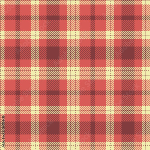 Wallpaper Mural Dark Light Maroon Seamless Tartan with Pale Light Tan accents Textile Design Torontodigital.ca