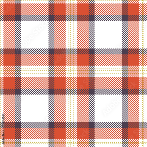 Modern Seamless Tartan in Rich White tones Textile Design Variant 267
