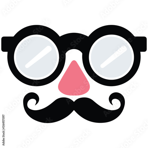 Fake nose and glasses mask