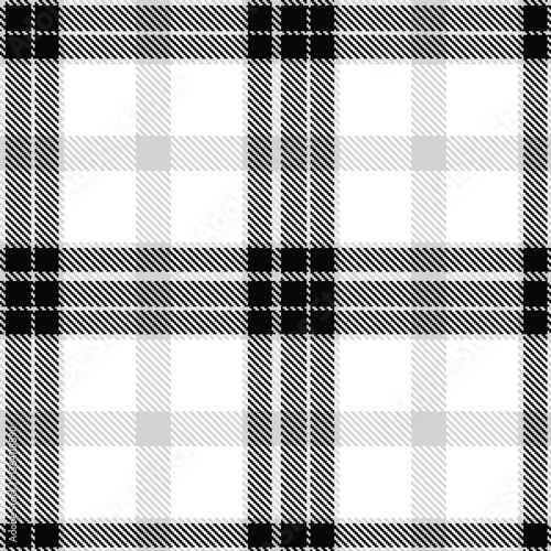 Modern Cool Silver Seamless Tartan Textile Design Variant 307