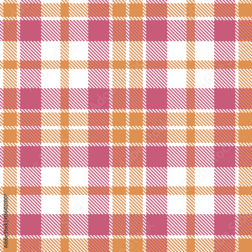 Modern Neon White Seamless Tartan Textile Design Variant 324
