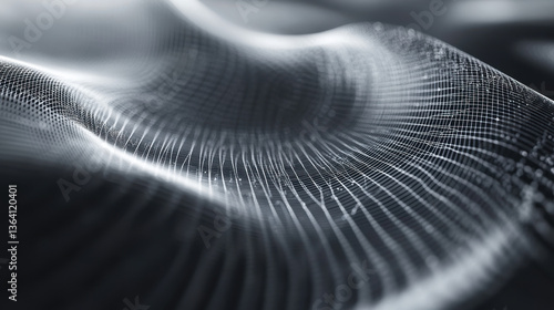 Financial presentation background: charcoal gray grid lines with golden ratio spiral — data visualization-ready design