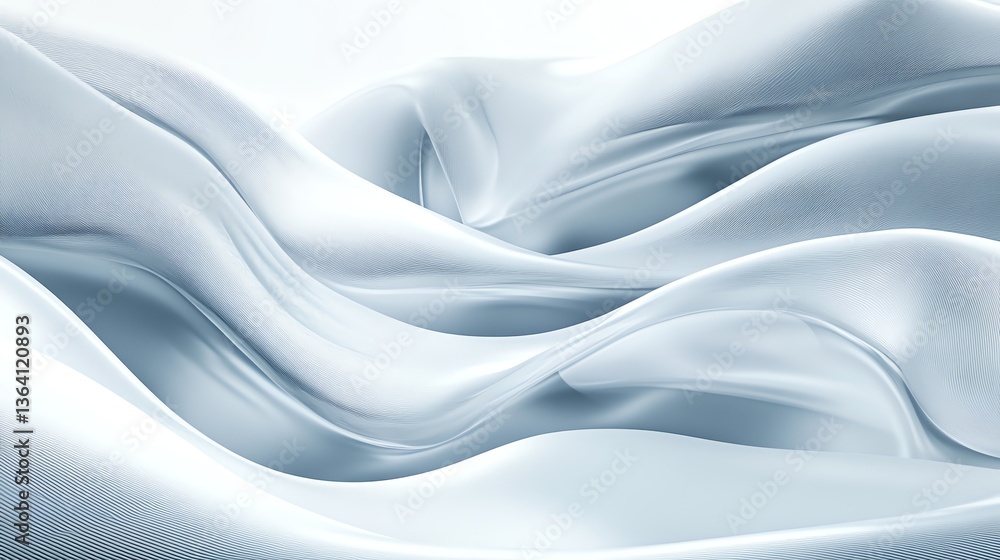 Elegant Silk Fabric Flowing with Soft Light and Subtle Shimmers Elegant Silk Fabric Flowing with Soft Light and Subtle Shimmers