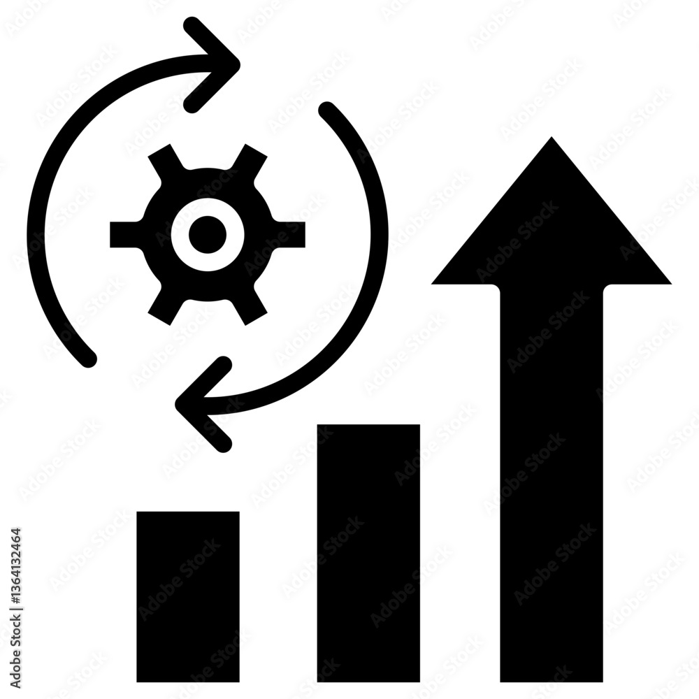 Obraz premium Optimization Glyph Icon