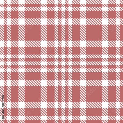 Modern Warm White Seamless Tartan Textile Design Variant 623