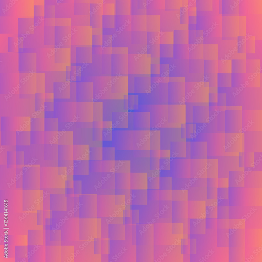 Abstract background with overlapping squares in pink, orange, and purple, modern graphic design. Abstract background with overlapping squares in pink, orange, and purple, modern graphic design.