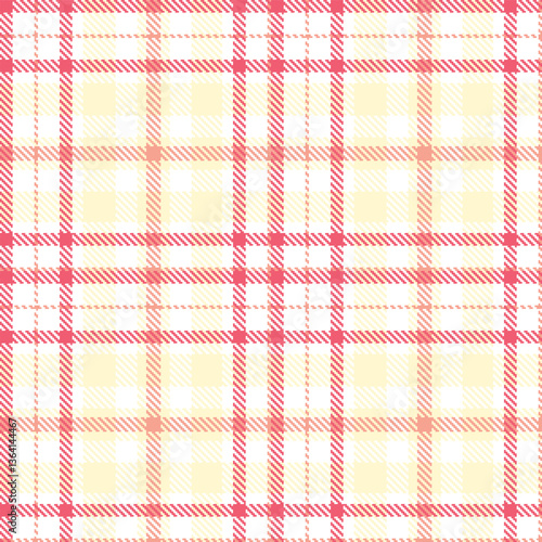 Modern Neon White Seamless Tartan Textile Design Variant 668