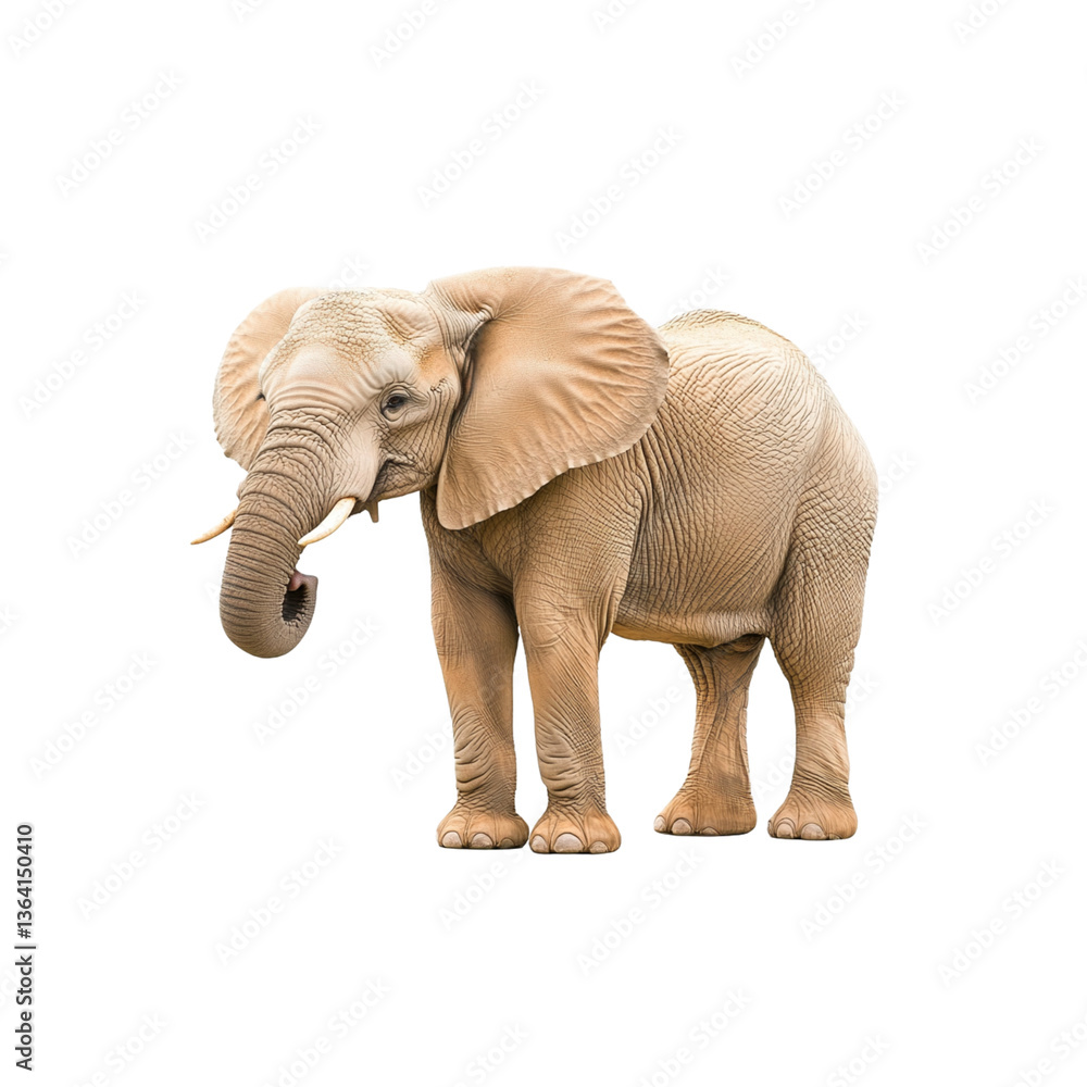 Obraz premium majestic elephant stands gracefully, showcasing its impressive size and features