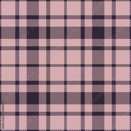 Wallpaper Mural Dusty Dark Seamless Tartan with Smoky Pinkish Grey accents Textile Design Torontodigital.ca