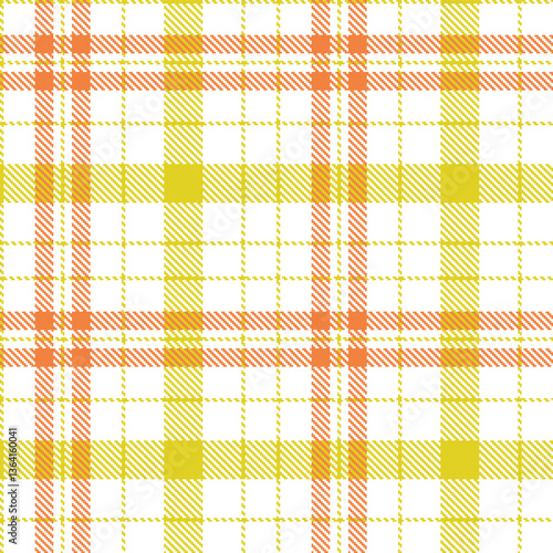 Modern Bright White Seamless Tartan Textile Design Variant 858